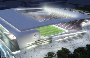 Corinthians stadium - artist rendering - world cup brazil